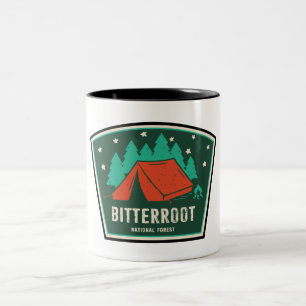 Bitterroot National Forest Camping Två-Tonad Mugg