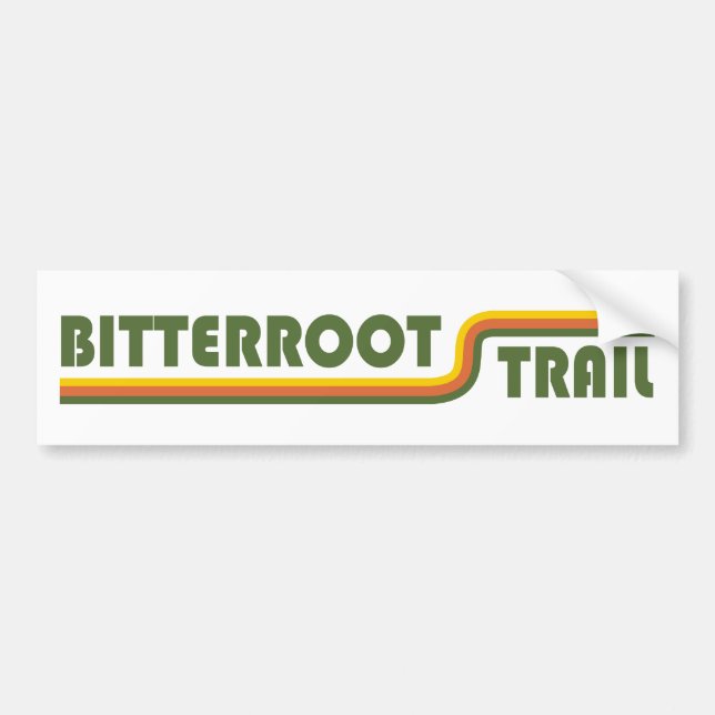 Bitterroot Trail Bildekal (Framsidan)