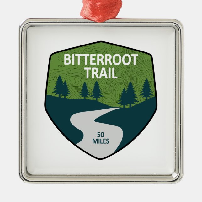 Bitterroot Trail Julgransprydnad Metall (Framsidan)