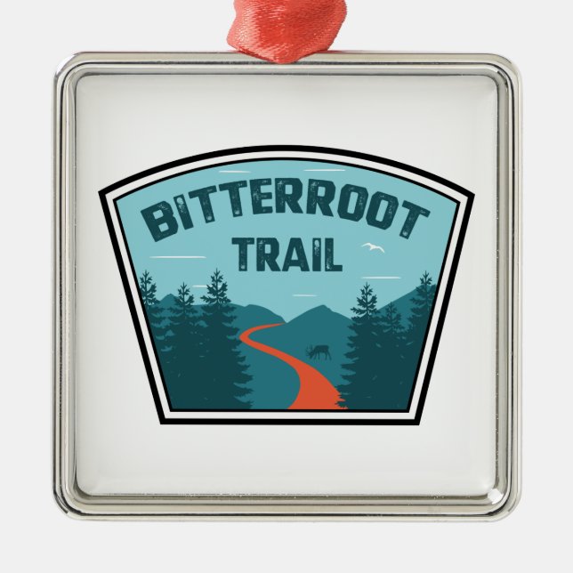 Bitterroot Trail Julgransprydnad Metall (Framsidan)