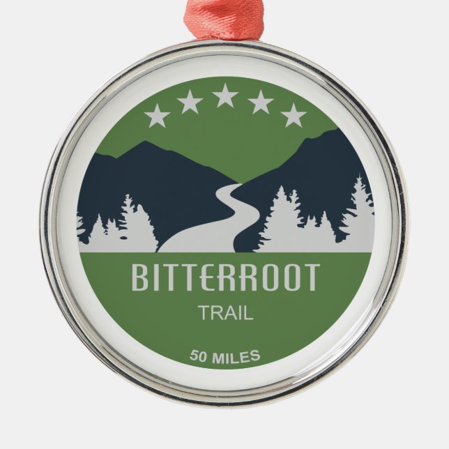 Bitterroot Trail Julgransprydnad Metall (Framsidan)