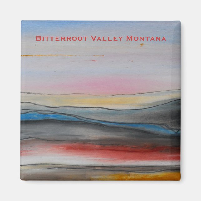 Bitterroot Valley Montana magnet (Framsidan)