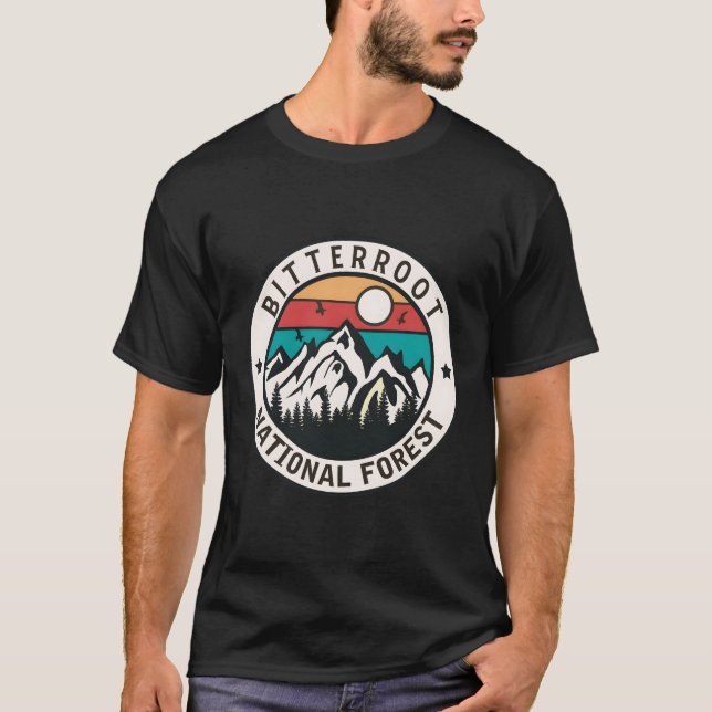 Bitterrot, nationell skog t shirt (Framsida)