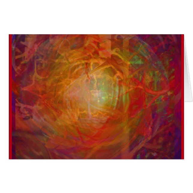 Bittersöt höst hälsningskort (Framsidan Horizontal)