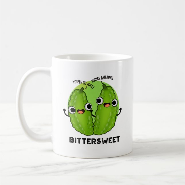 Bittersötljuny Bitter Gourd Pun Kaffemugg (Vänster)