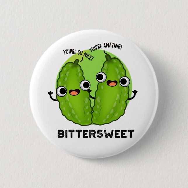 Bittersötljuny Bitter Gourd Pun Knapp (Framsida)