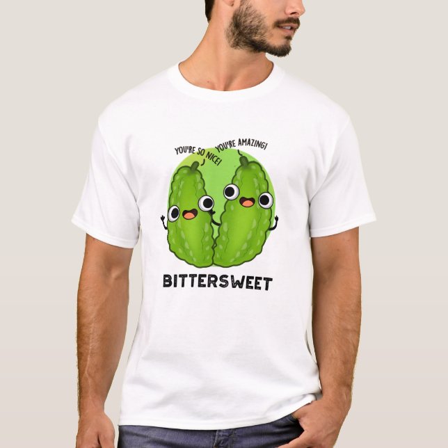 Bittersötljuny Bitter Gourd Pun T Shirt (Framsida)
