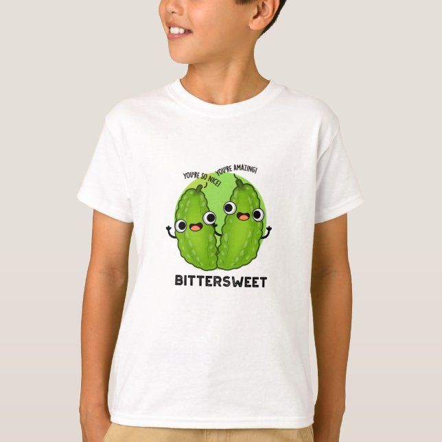 Bittersötljuny Bitter Gourd Pun T Shirt (Framsida)