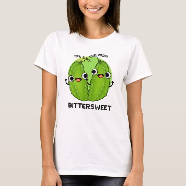Bittersötljuny Bitter Gourd Pun T Shirt (Framsida)