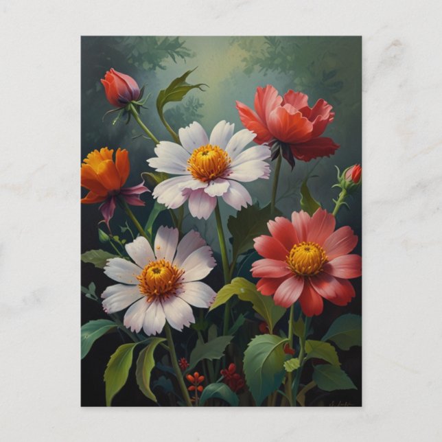 Bittersweet blommor vykort (Framsida)