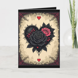 Bittersweet Gothic Valloween Roses  Kort