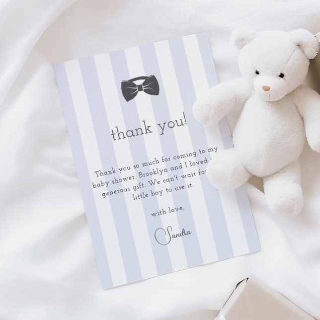 Bitty Bow Oh Boy Baby Shower Tack Kort (Skapare uppladdad)