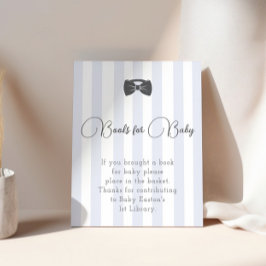 Bitty Bow Oh Boy Shower Bokar för Baby-tecken Poster