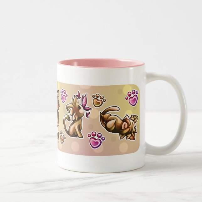 BittyKitty Två-Tonad Mugg (Höger)