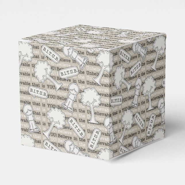 BITUB Mönster (tro på det otroliga) Presentaskar (Framsidan Sidan)