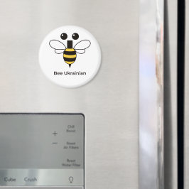 Biv Ukrainskt Sött Minimalistiskt Rund Magnet