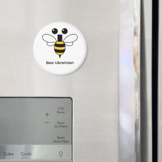 Biv Ukrainskt Sött Minimalistiskt Rund Magnet