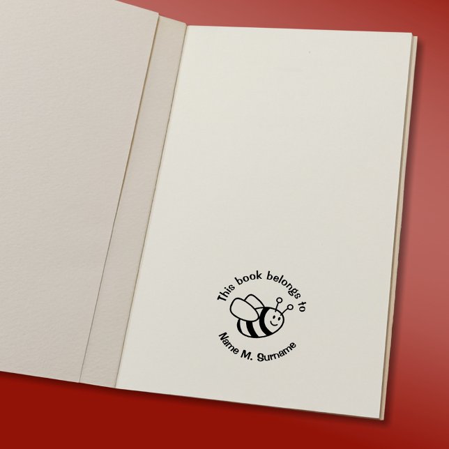 Bivagnbokmärke stämpel (Bookplate Stamp in Use)