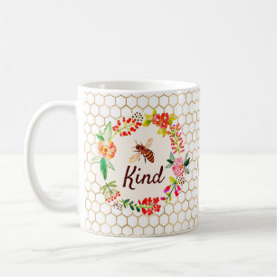 Bivänlig blomster  kaffemugg