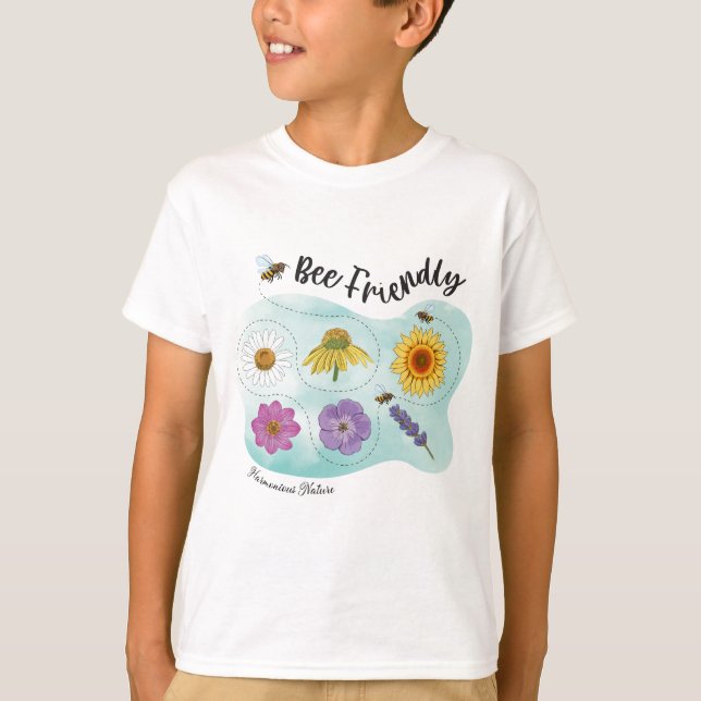 Bivänlig - Harmoniserad natur T Shirt (Framsida)