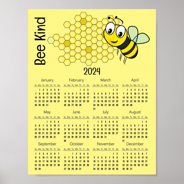 Bivaxkalender 2024 Affisch (Framsidan)