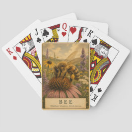 Bivildblommeängar VINTAGE Casinokort