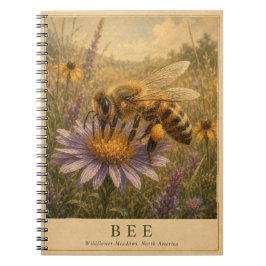 Bivildblommor VINTAGE Anteckningsbok
