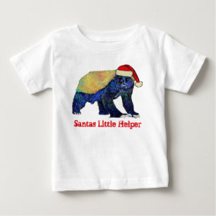 Bivrådjurs Roliga Funky Festliga Ironi Julgubbe Ci T Shirt