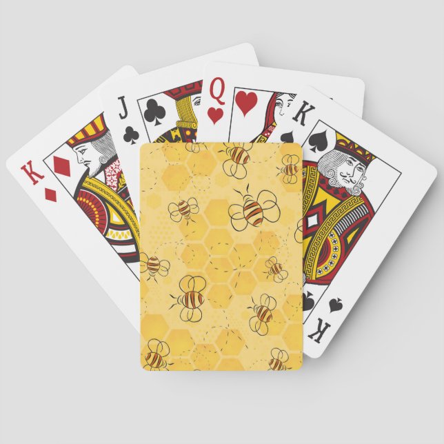 Bivrål Honungsbin Söt  Casinokort (Baksidan)