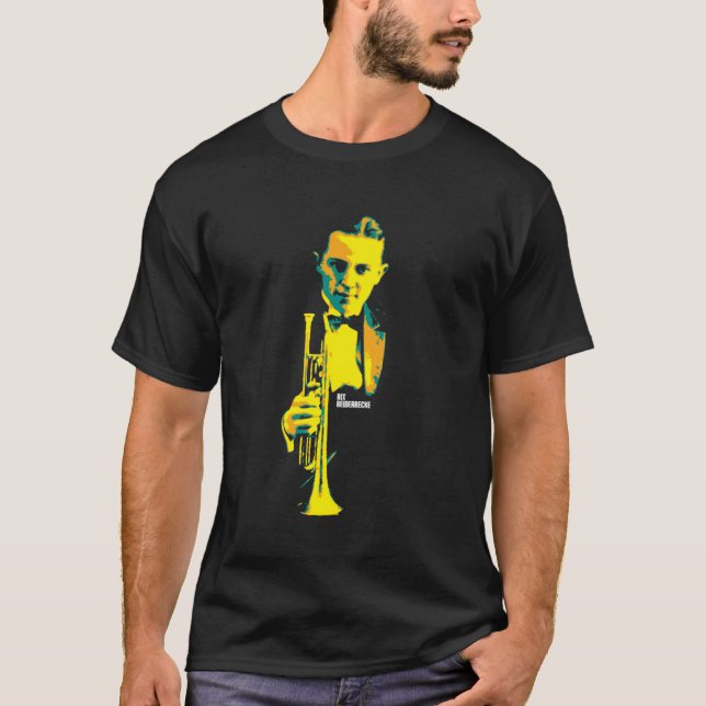 Bix Beiderbecke. Leon Bismark Beiderbecke, Amer T Shirt (Framsida)