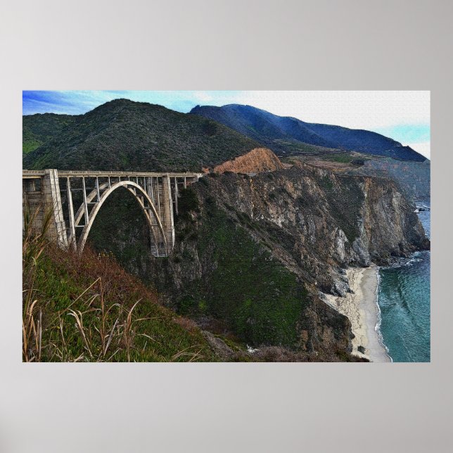 Bixby Bäck Bridge 36 x 24 Poster (Framsidan)