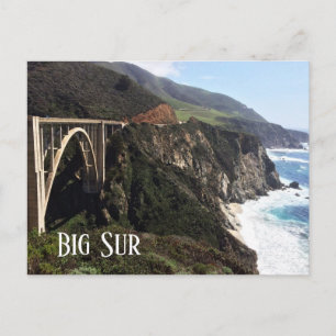 Bixby Bäck Bridge, Big Sur Kusten, CA Vykort