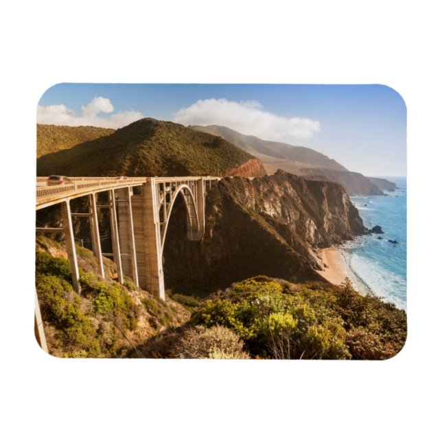 Bixby Bridge, Big Sur, Kalifornien, USA Magnet (Horisontell)