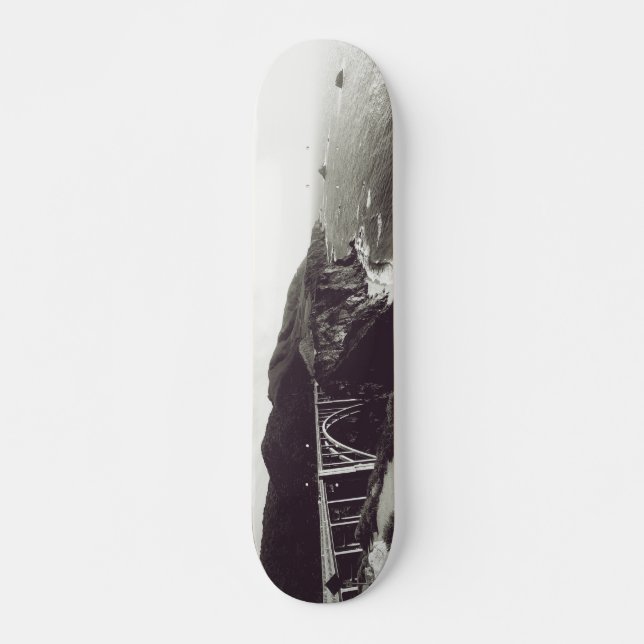 Bixby Bridge, Big Sur, Kalifornien USA Old School Skateboard Bräda 21,6 Cm (Framsida)