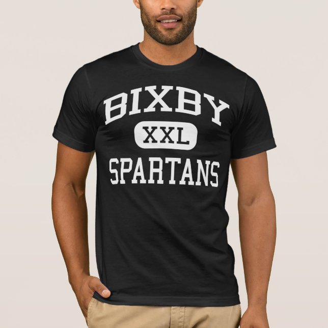 Bixby - Spartans - högstadium - Bixby Oklahoma Tee Shirt (Framsida)