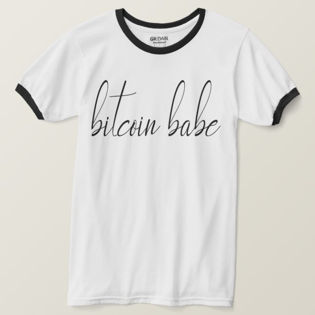 Biycoin Babe Tröja  - Svart och Vitt (Design framsida)