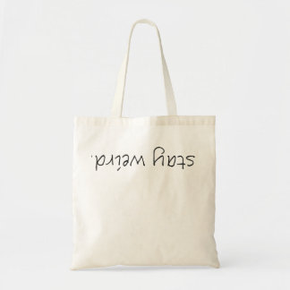 Bizar verblijf value draagtas schoudertas witzwart tygkasse