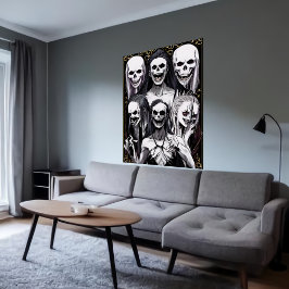 Bizarre coola porträtt | AI Art Poster