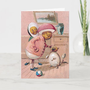 Bizarre Egg People Helgkort