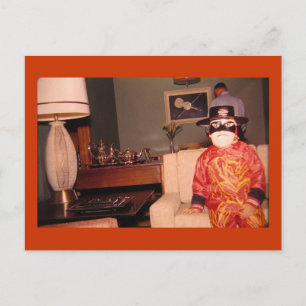 Bizarre Strange Halloween Costume, Vintage Vykort