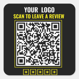 BizConnect: QR-kodsetikett Fyrkantigt Klistermärke