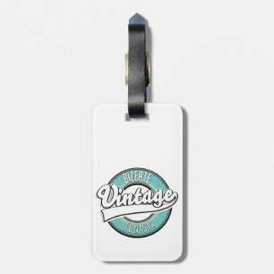 Bizerte tunisia vintage stil logotyp bagagebricka