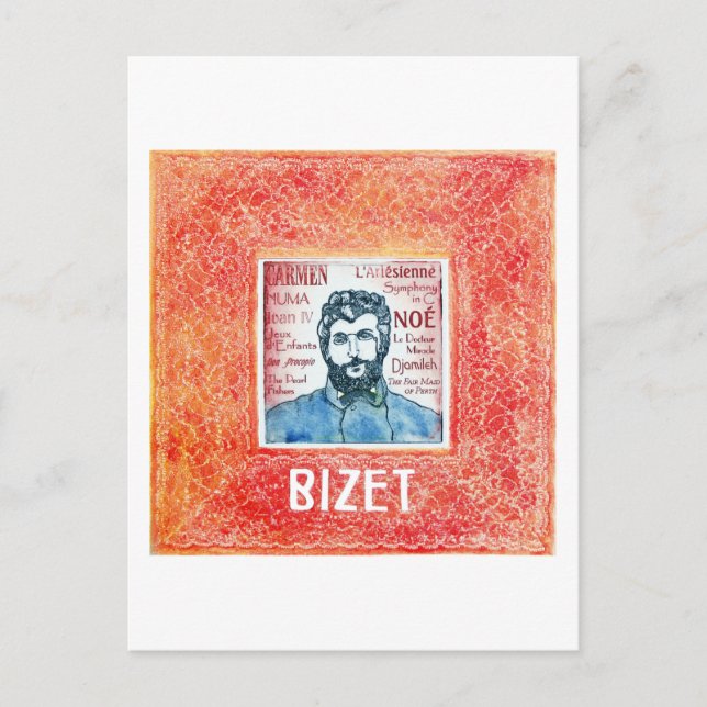 Bizet-vykort Vykort (Framsida)