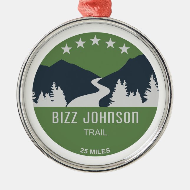 Bizz Johnson Trail Julgransprydnad Metall (Framsidan)