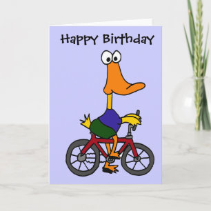 BJ-Anka Riding Bicycle Tecknad Kort