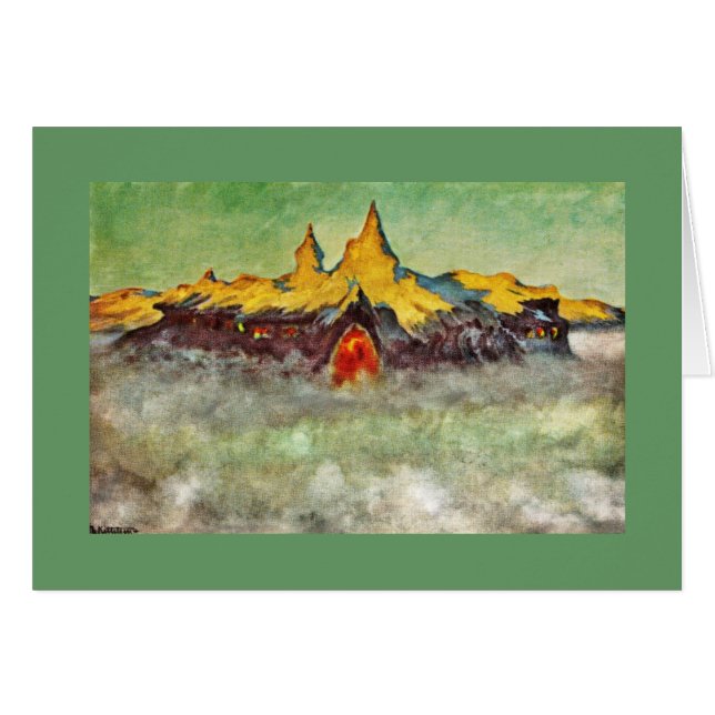 Bjerg - Troll-berget Hälsningskort (Framsidan Horizontal)