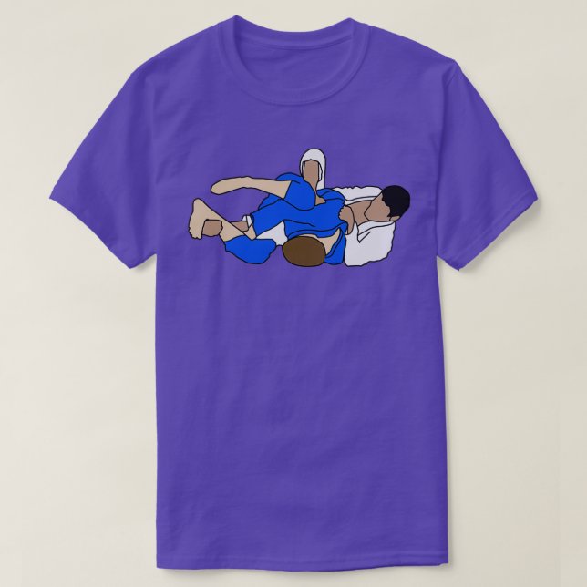 BJJ Berimbolo Illustration tar ryggen T Shirt (Design framsida)