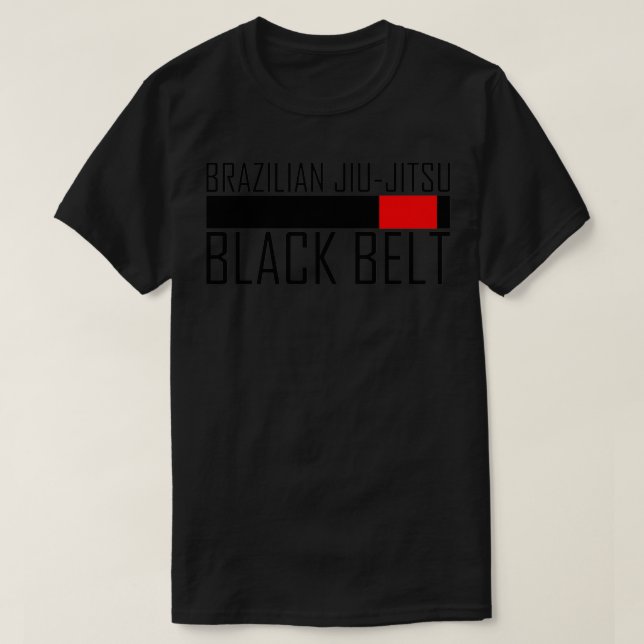 BJJ black bälte Brazilian Jiujitsu T Shirt (Design framsida)