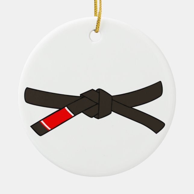 BJJ Black bälte ornament Brazilian Jiu-Jitsu (Framsidan)