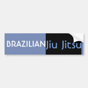 BJJ Blue Bälte Bumper Sticker Bildekal